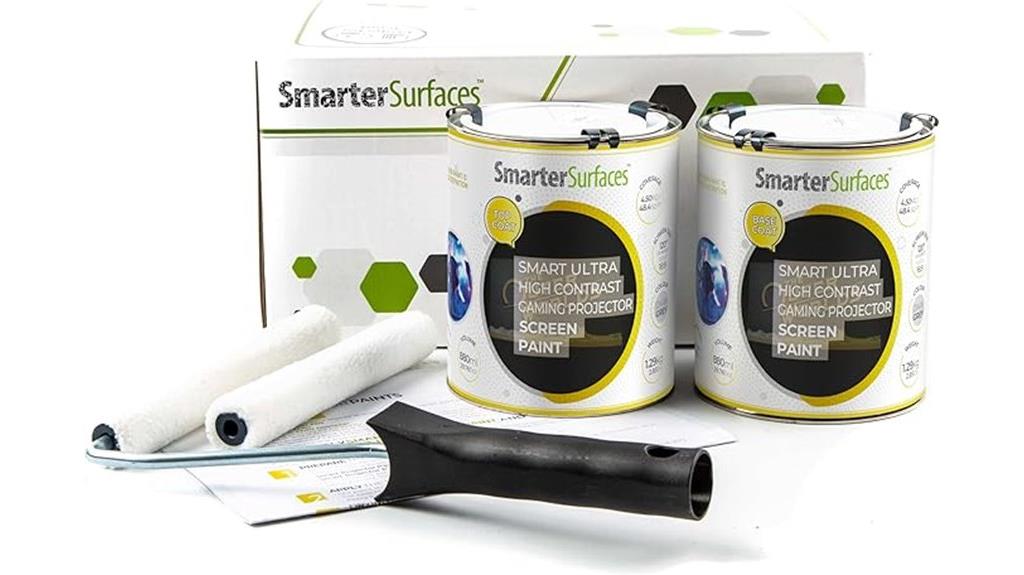 high contrast wall projector paint