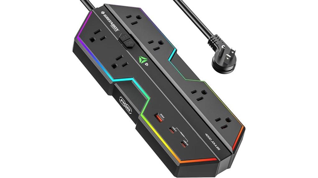 high joule surge power strip