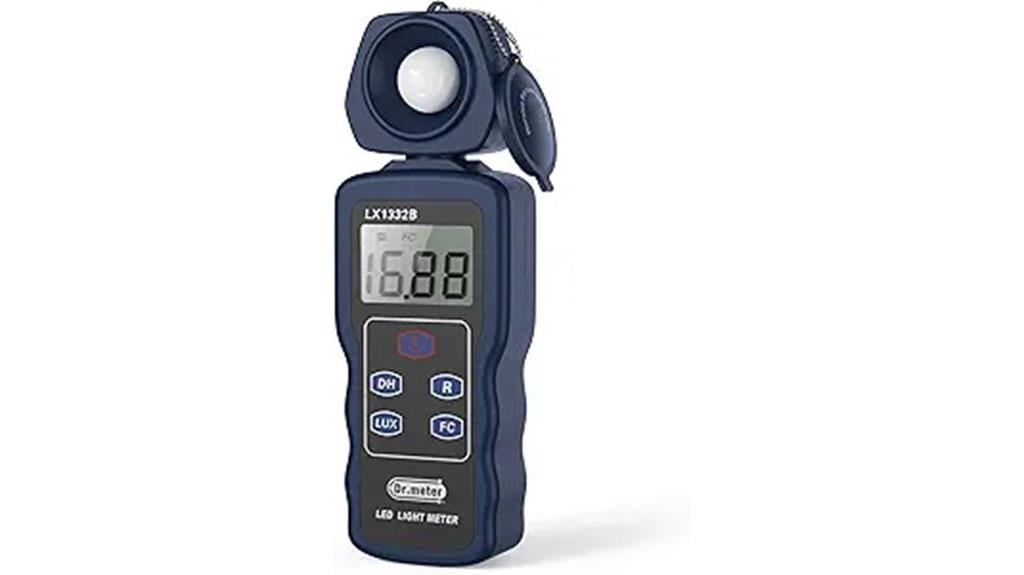 high lux rotatable light meter