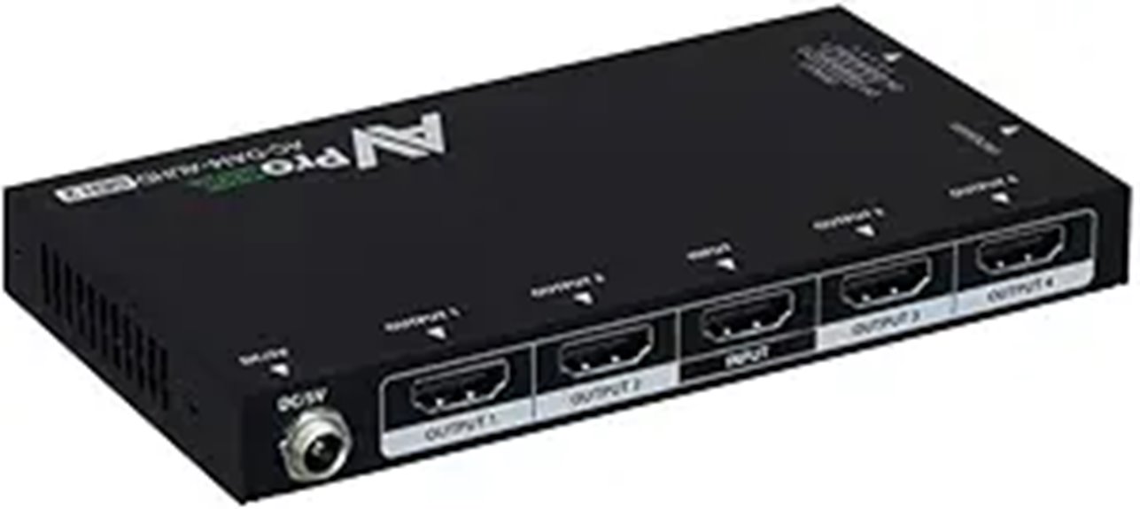 high speed 1x4 distribution amplifier