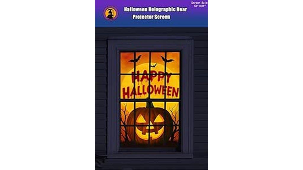 holographic halloween projector screen