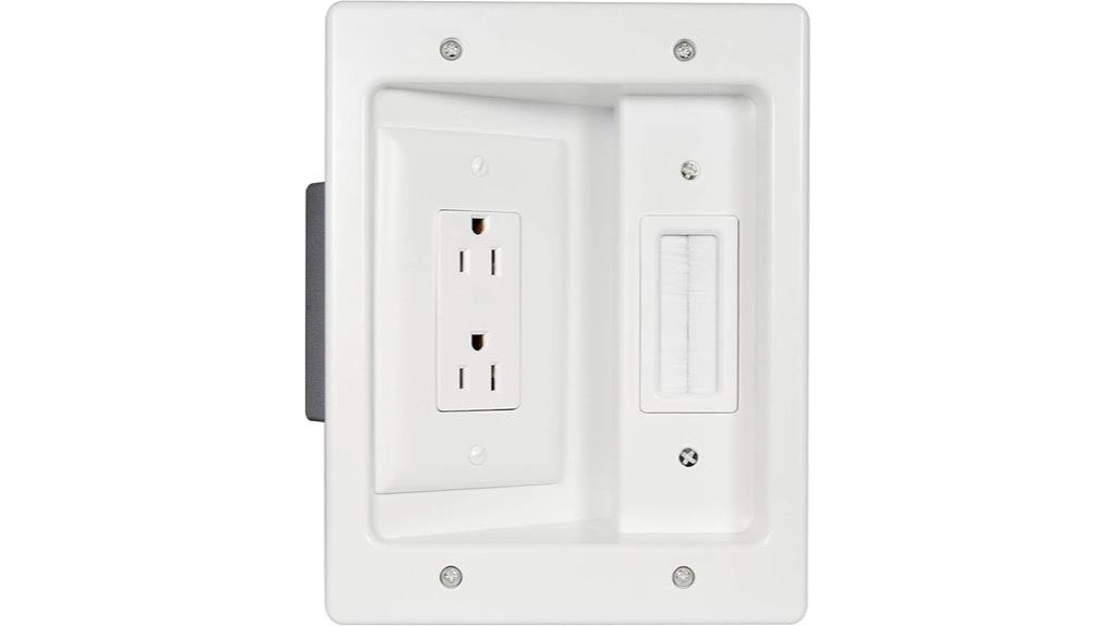 in wall cable management kit