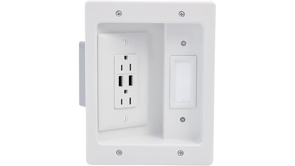 in wall cable management kit