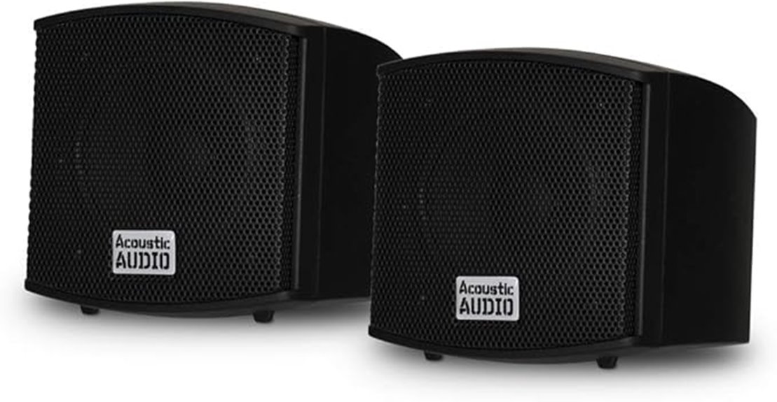 indoor black 400w speakers