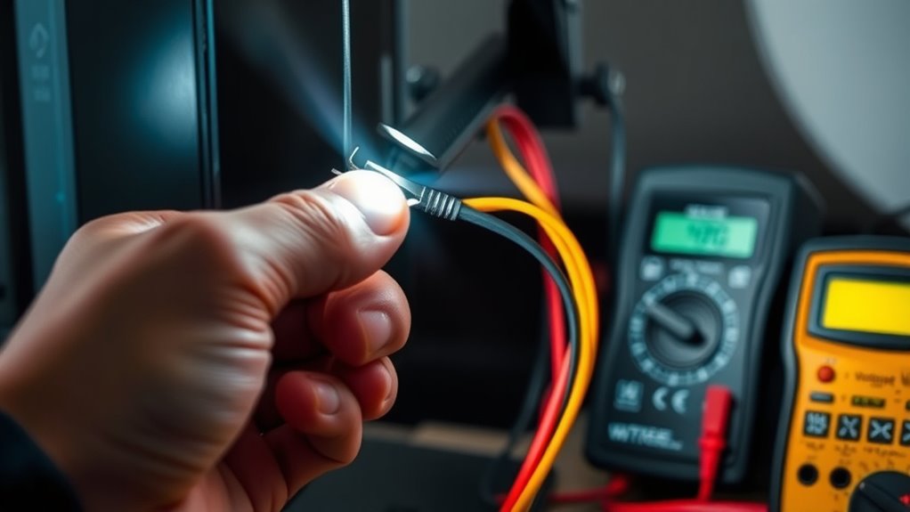 inspect power cord connections