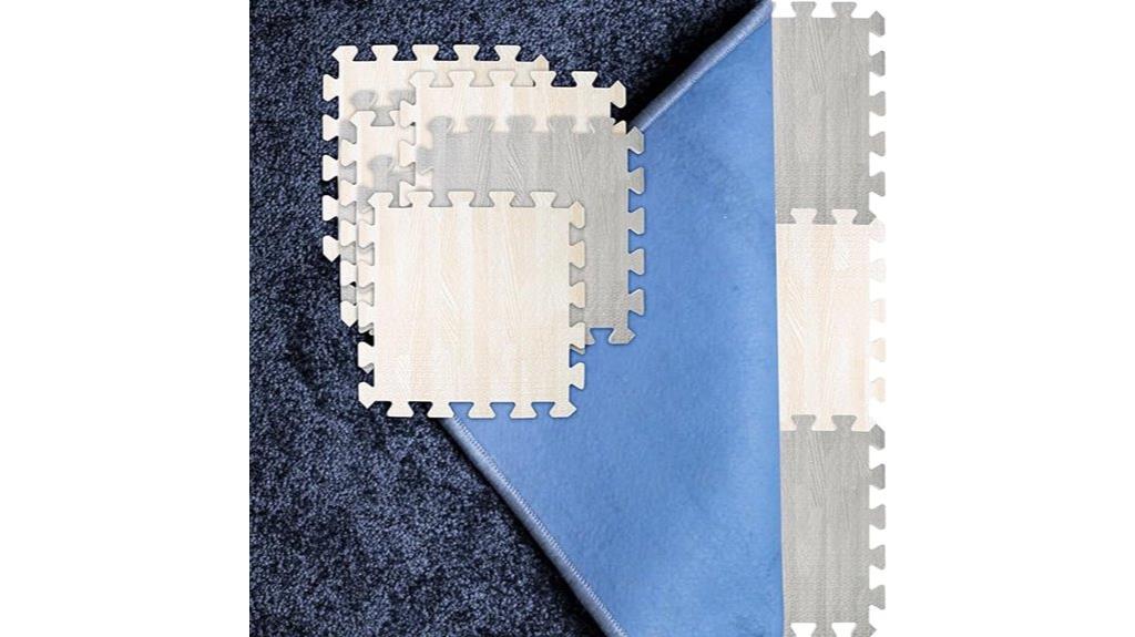 interlocking rug pad set