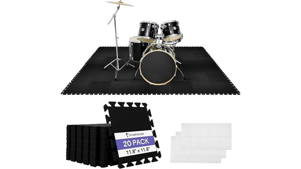 interlocking soundproof floor mats