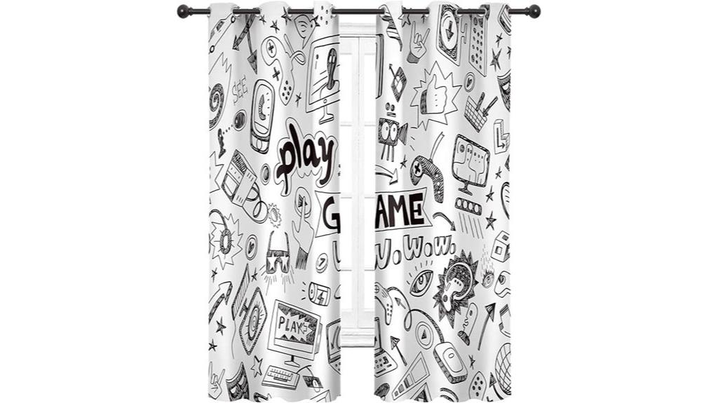 kids blackout curtain set
