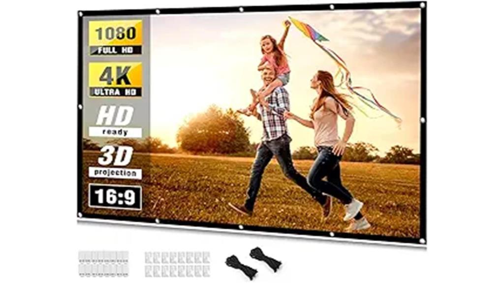 large 100 inch 4k screen