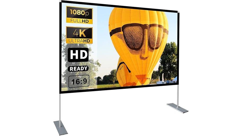 large 100 inch hd screen