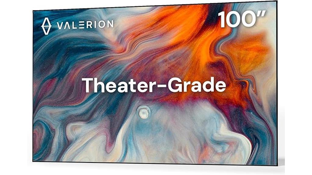 large 100 inch projector screen