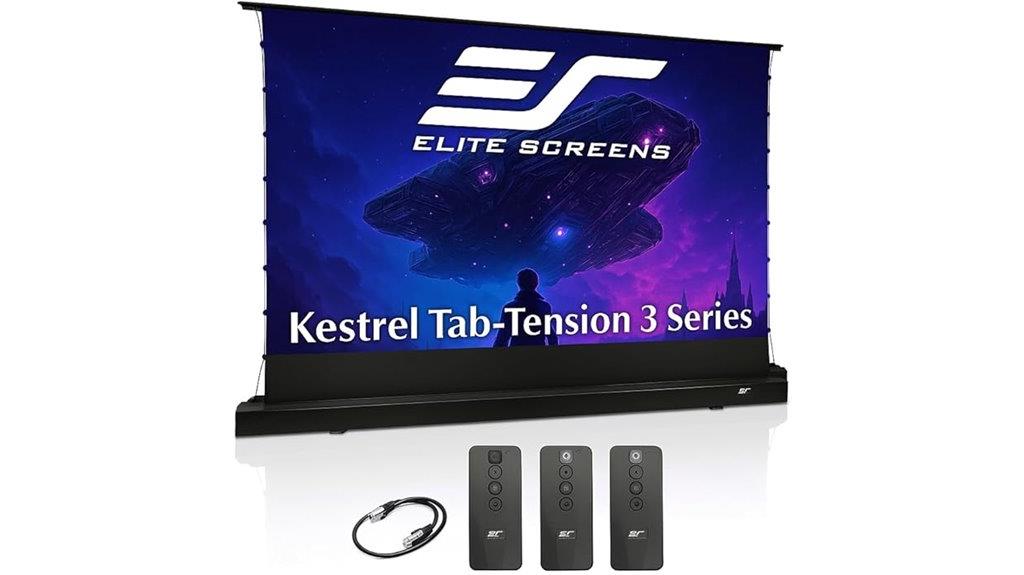 large 122 inch tension screen