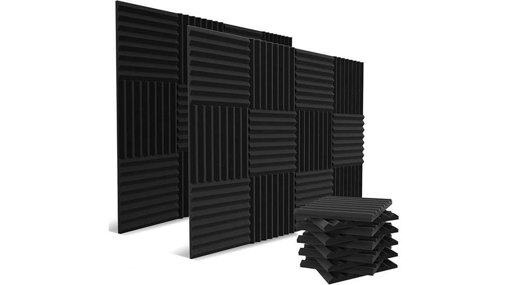 large charcoal foam panels
