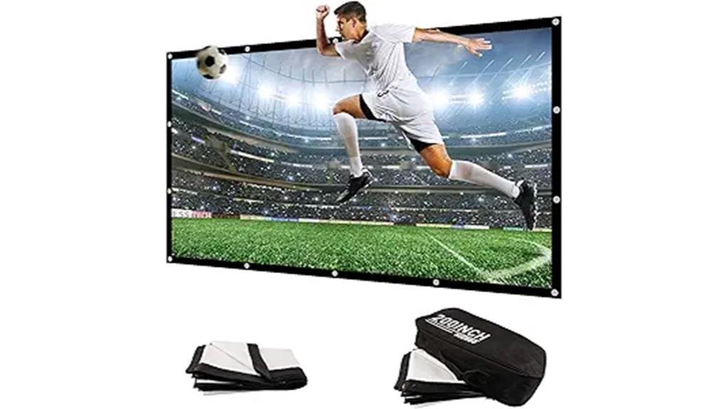 large indoor outdoor projection screen