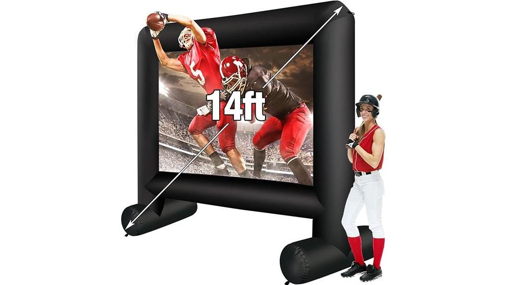 large inflatable outdoor screen