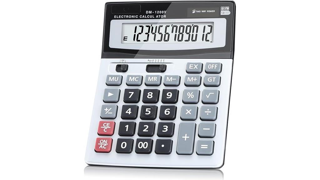 large lcd calculator display