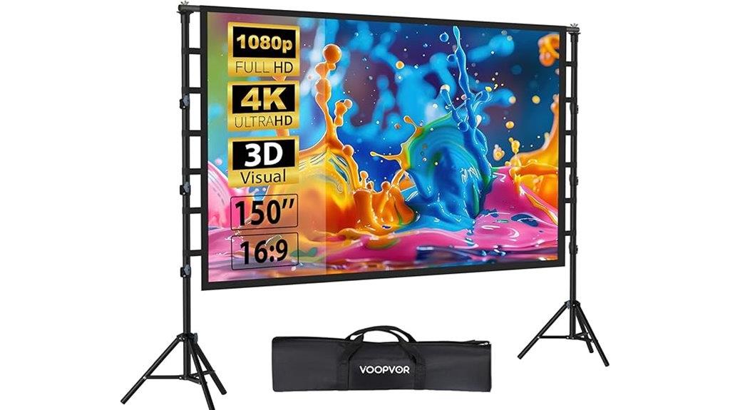 large outdoor projection screen