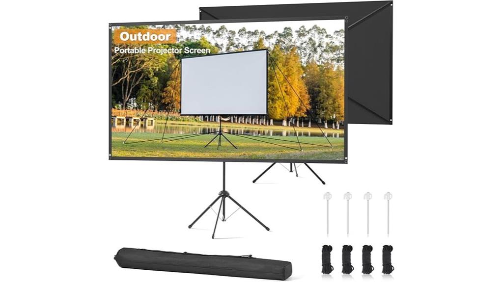 large outdoor projector screen