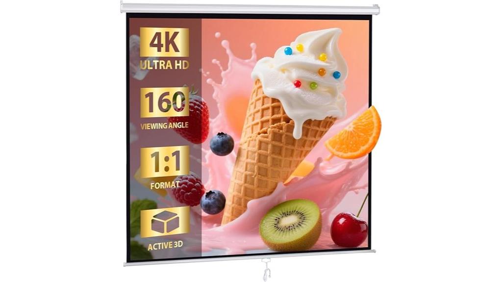 large retractable hd projector