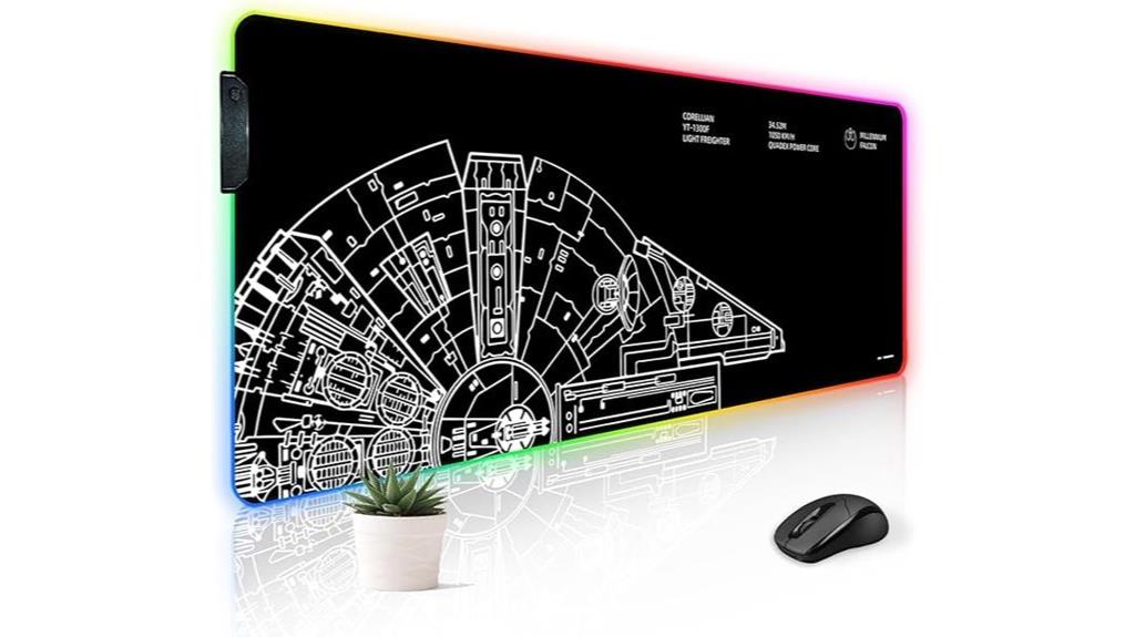 large rgb gaming mousepad