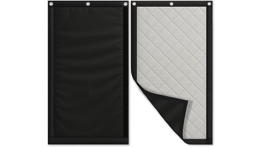 large soundproof blanket with grommets