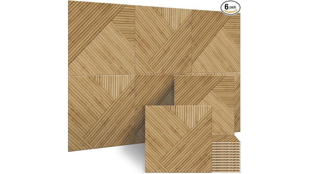 large wooden soundproof panels