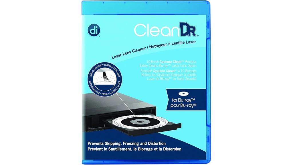 laser lens cleaning device