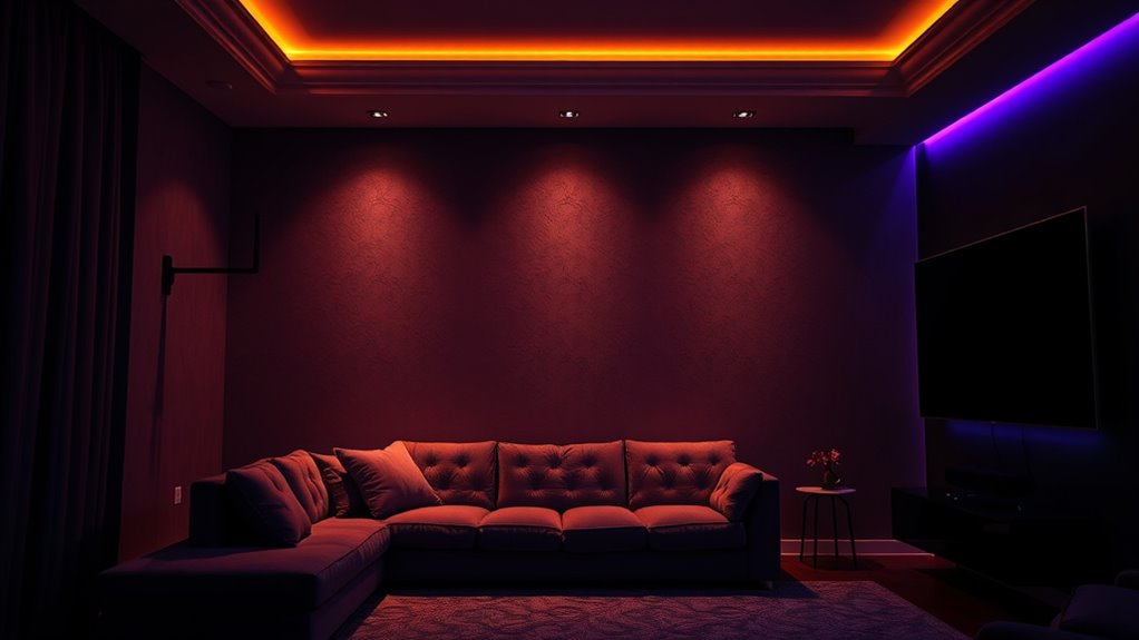 layered lighting for depth