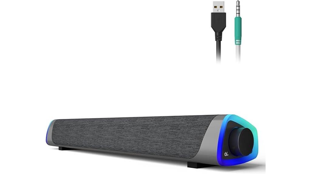 led lit computer speakers