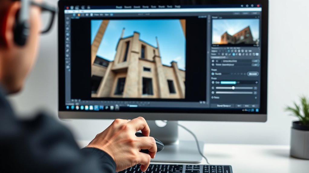 lens correction and ai refinement