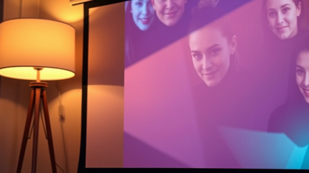 light impacts projector color