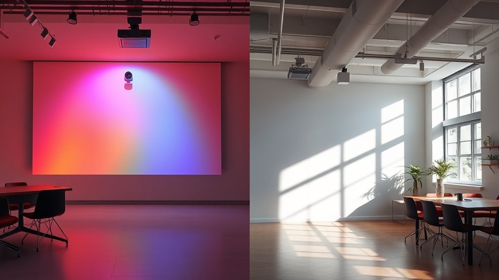 lighting control enhances projection quality