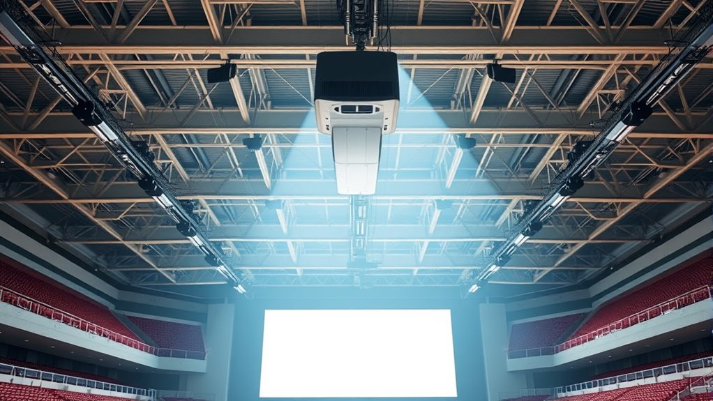 long throw projector installation