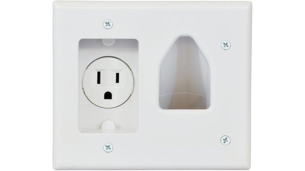 low voltage power wall plate