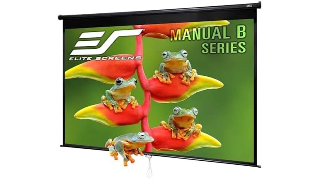 manual pull down projector screen