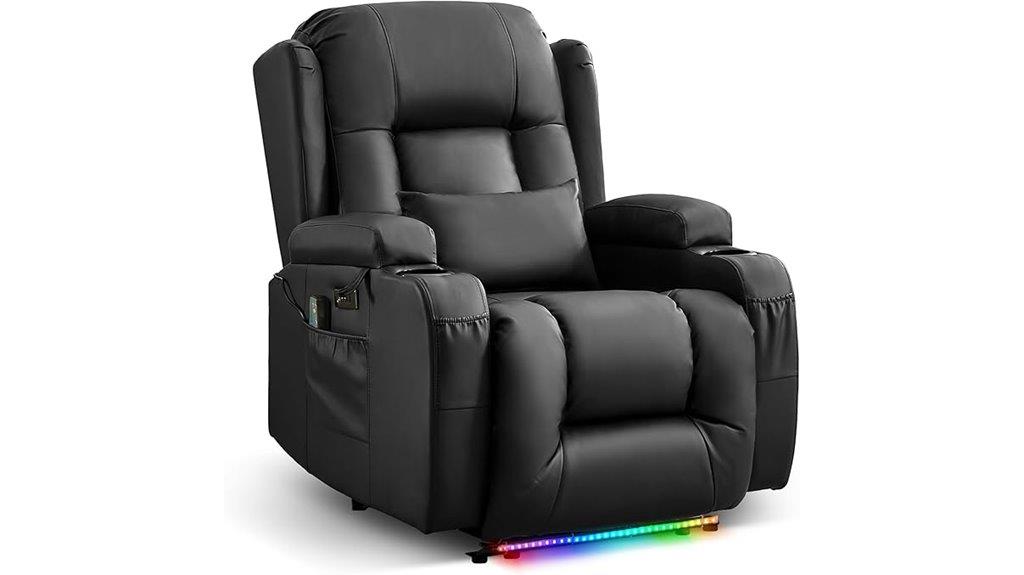 massage heat recliner chair