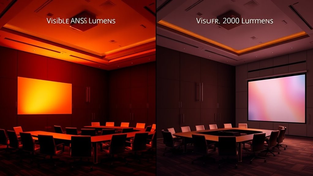 match projector brightness environment