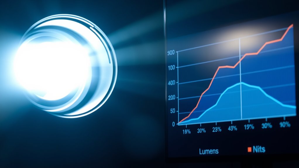 measure brightness for clarity