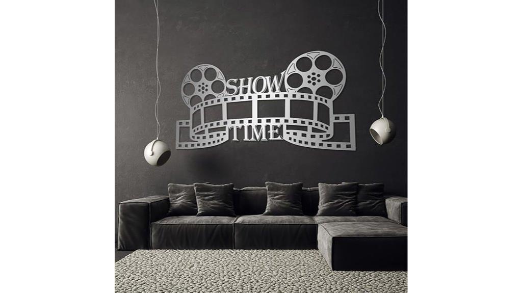 metal reel cinema wall art