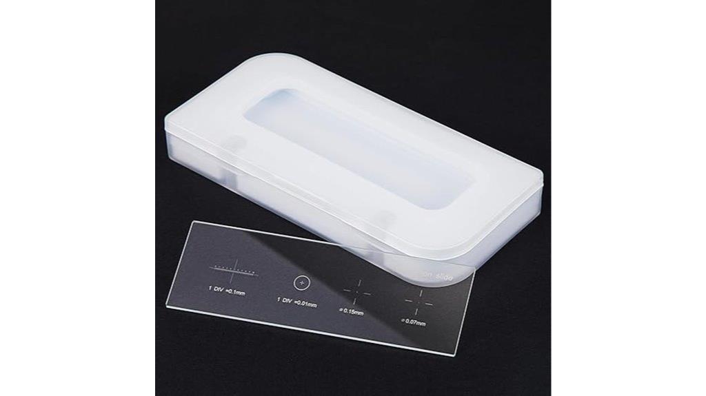 microscope slide measurement ruler