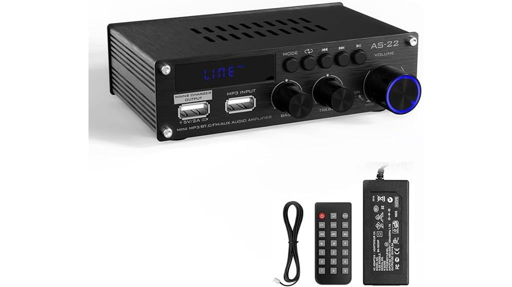 mini bluetooth stereo amplifier