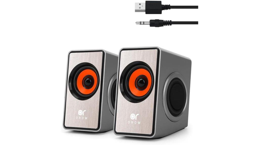 mini desktop speaker with volume