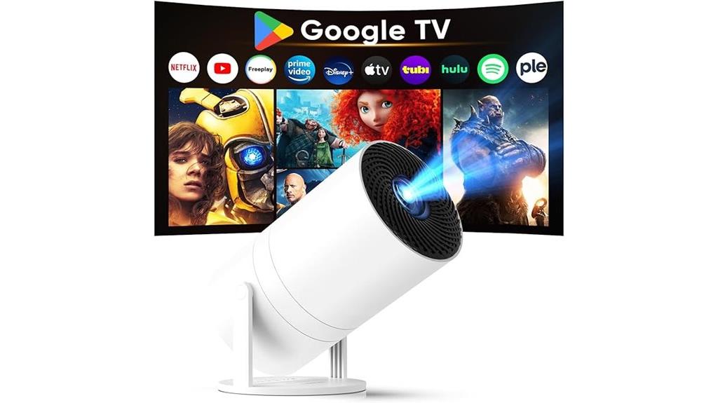 mini projector with google tv