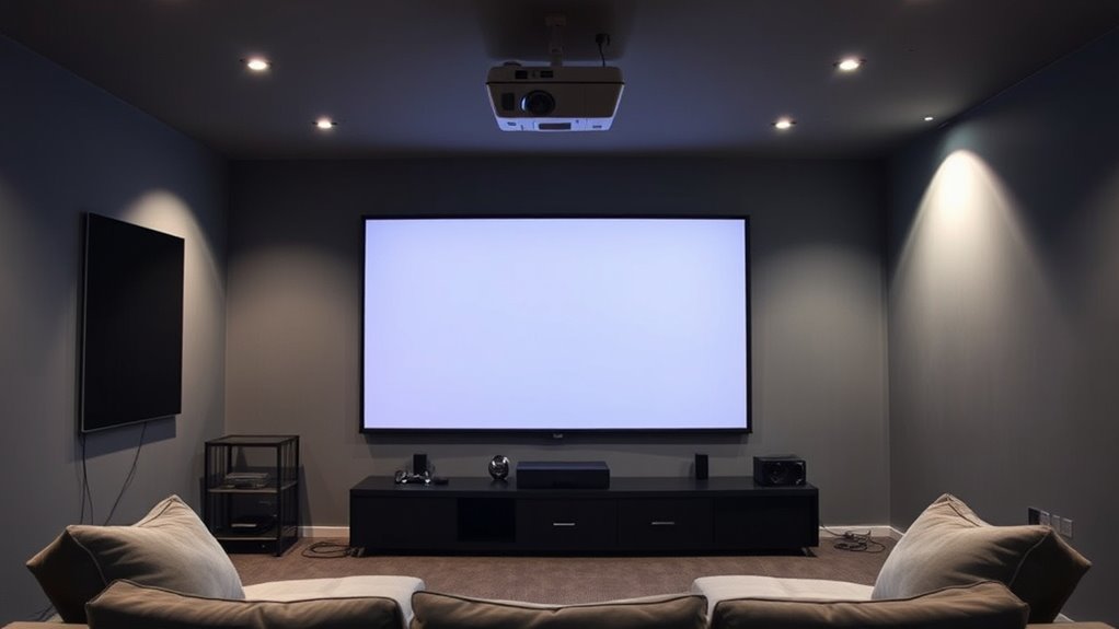 minimal delay projector setup