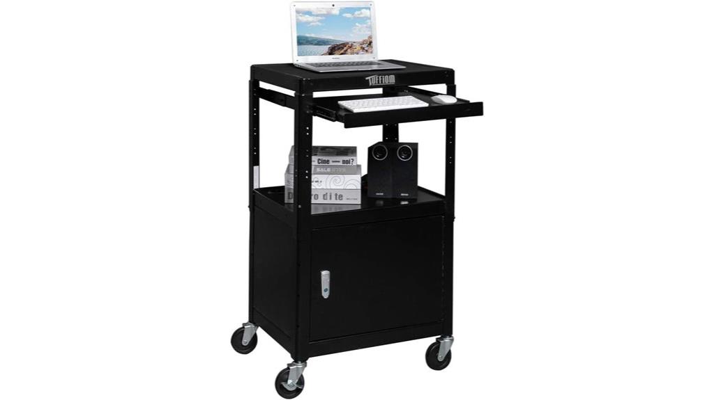 mobile cart with lock