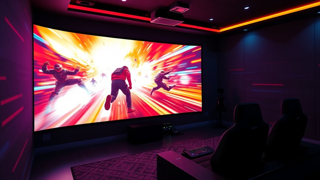 modern low lag gaming projectors