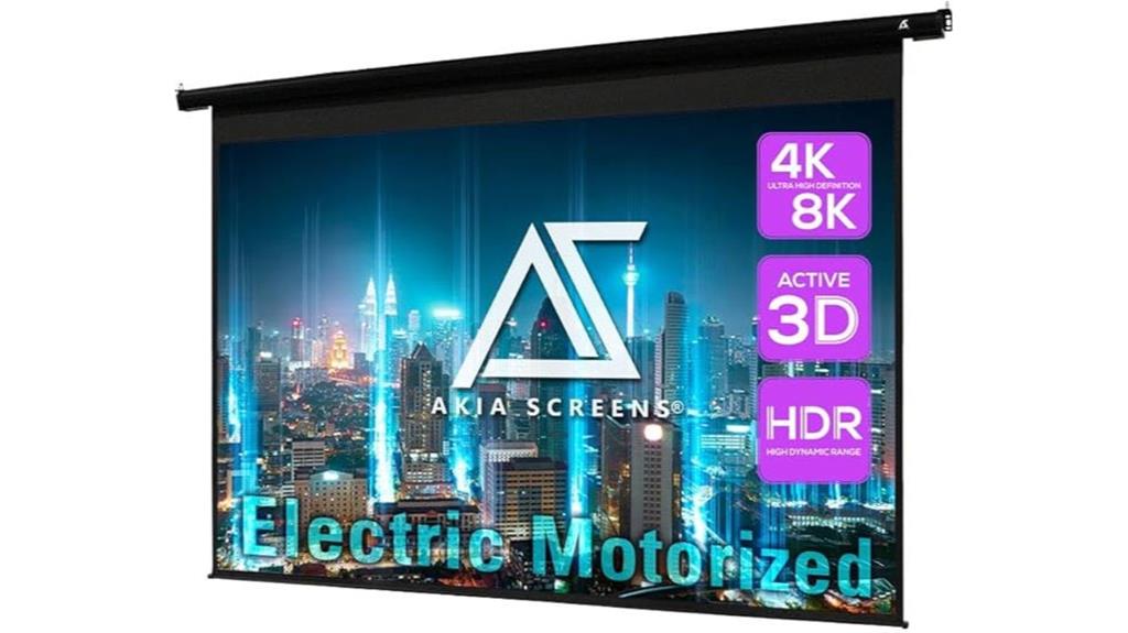 motorized 104 inch electric screen