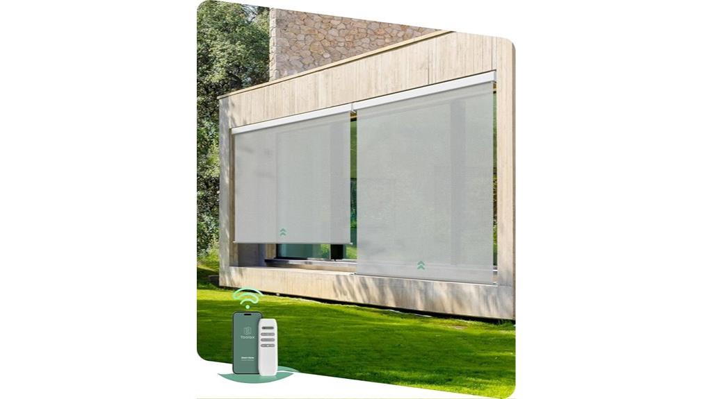 motorized outdoor shade control