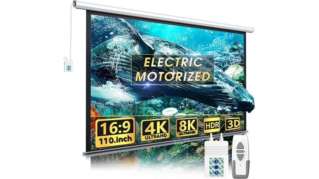 motorized screen with remote