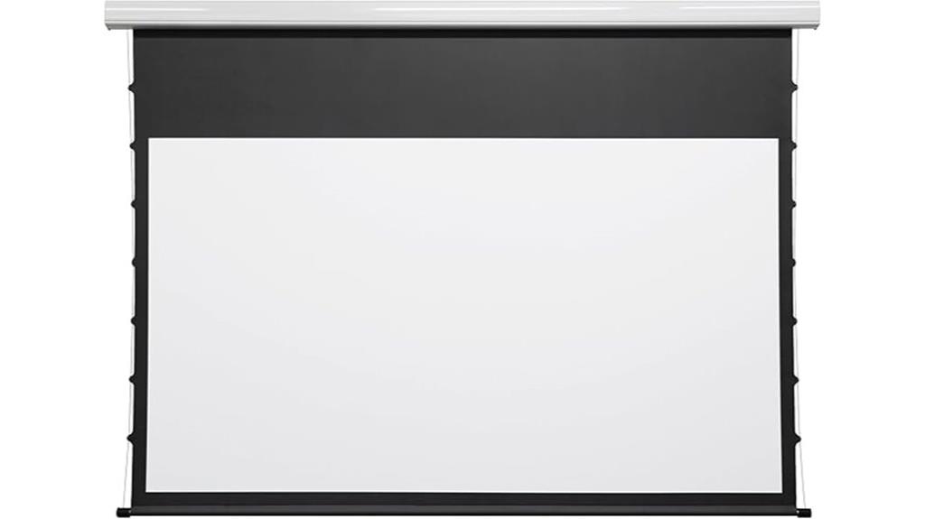 motorized tensioned drop screen